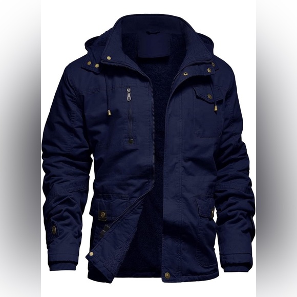 Men’s Winter jacket navy blue XL - Picture 1 of 7